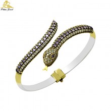 Gümüş Otantik Taşlı Biezik /Bileklik